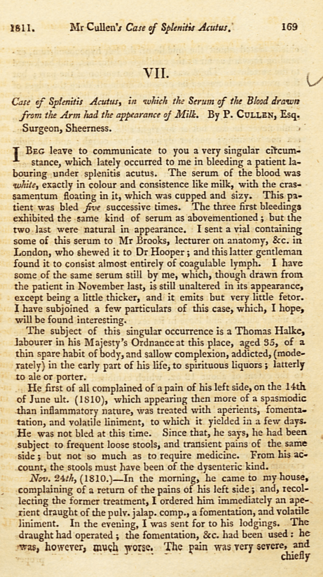 First page of the Cullen article