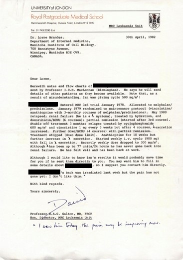 Image of MRC 3rd Trial Case Letter. Transcription below.